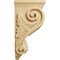 Ekena Millwork 5"W x 7"D x 14"H Large Grape Corbel, Alder CORW05X07X14GRAL - alternate 2